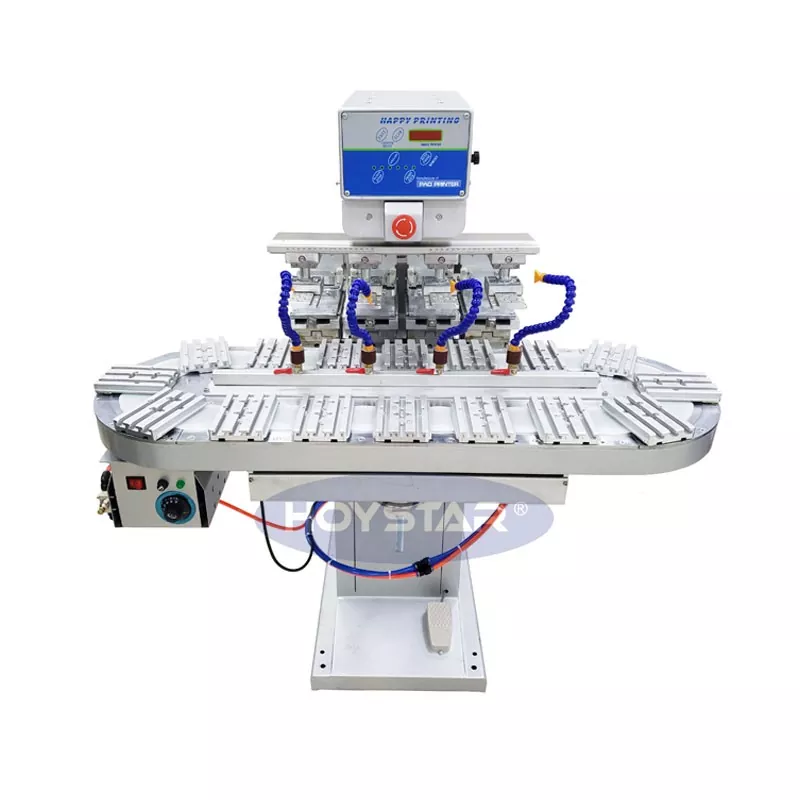 コンベヤー付きビッグサイズ 4 色パッド プリンター