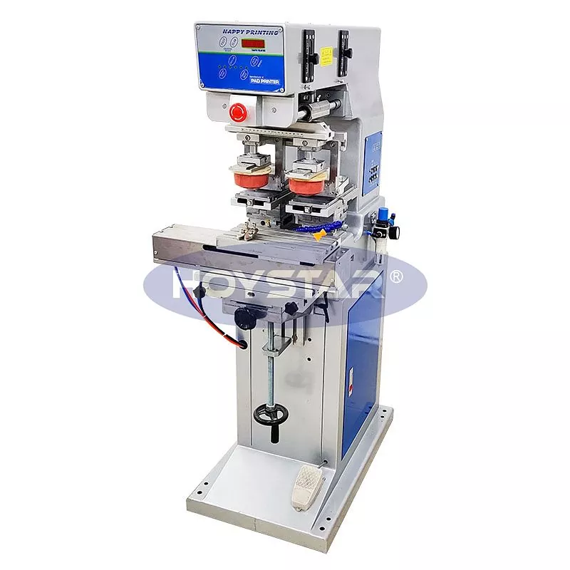 シャトルワークテーブル付き2色パッドプリンター